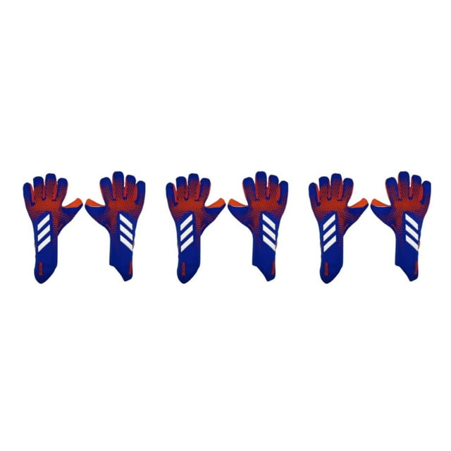 maskred Gant de Gardien de But de Soccer Largement Utilisé Performance Prouvée Finition Soignée Bleu Orange 3ensemble