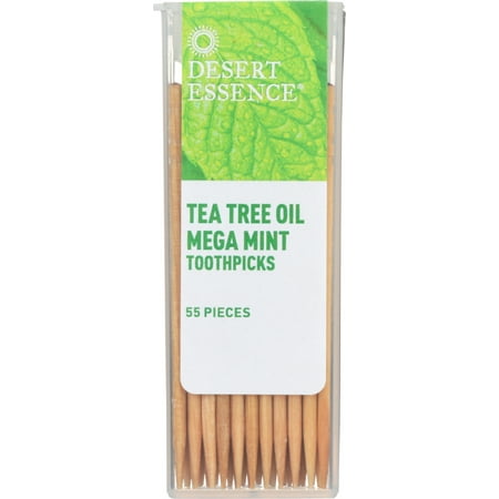 DESERT ESSENCE: Tea Tree Oil Mega Mint Toothpicks, 1 ea