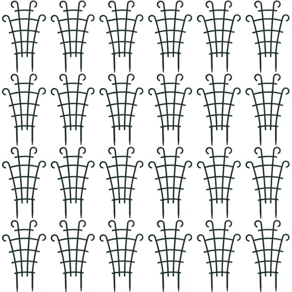 Kiibsot 24 Pack Trellis for Potted Plants, Plastic Small Trellis for Pot, Mini Climbing Trellis Flower Pots Support for Potted Climbing Plants Vines