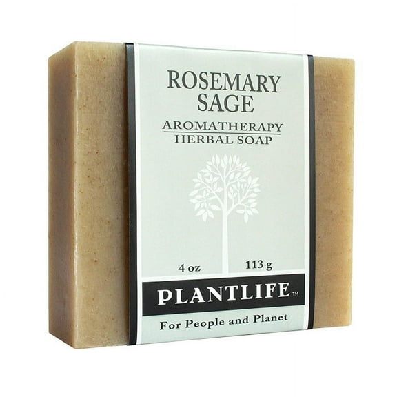 Plantlife Rosemary Sage Bar Soap - Moisturizing and Soothing Soap for Your Skin - Hand Crafted Using Plant-Based Ingredients - Made in California 4oz Bar