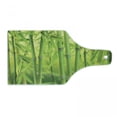 thumbnail image 1 of Bamboo Print Cutting Board, Close up of Bamboo Sprouts Stems Nature in Tropical Rain Forest Wildlife Feng Shui, Tempered Glass Cutting and Serving Board, Wine Bottle Shape, Green, by Ambesonne, 1 of 1