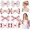 Baseball Style, variant on 8 count Basketball Hair Bow Clips Bow Hair Clips Glitter Clothing Bowknot Accessories Supplies Women Party Outfit