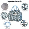 thumbnail image 3 of Animal Print Insulated Lunch Bag – Reusable Thermal Cooler Tote with Leopard and Cheetah Spots for Fashionable Outdoor Lunch, 3 of 4