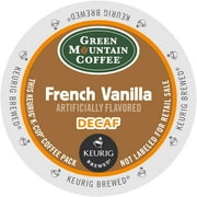 Green Mountain French Vanilla Decaf Coffee, K-Cup Portion Pack for Keurig Brewers