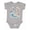 AC-Heather Grey, variant on Cute Playful Dolphins Boys or Girls Baby Bodysuit