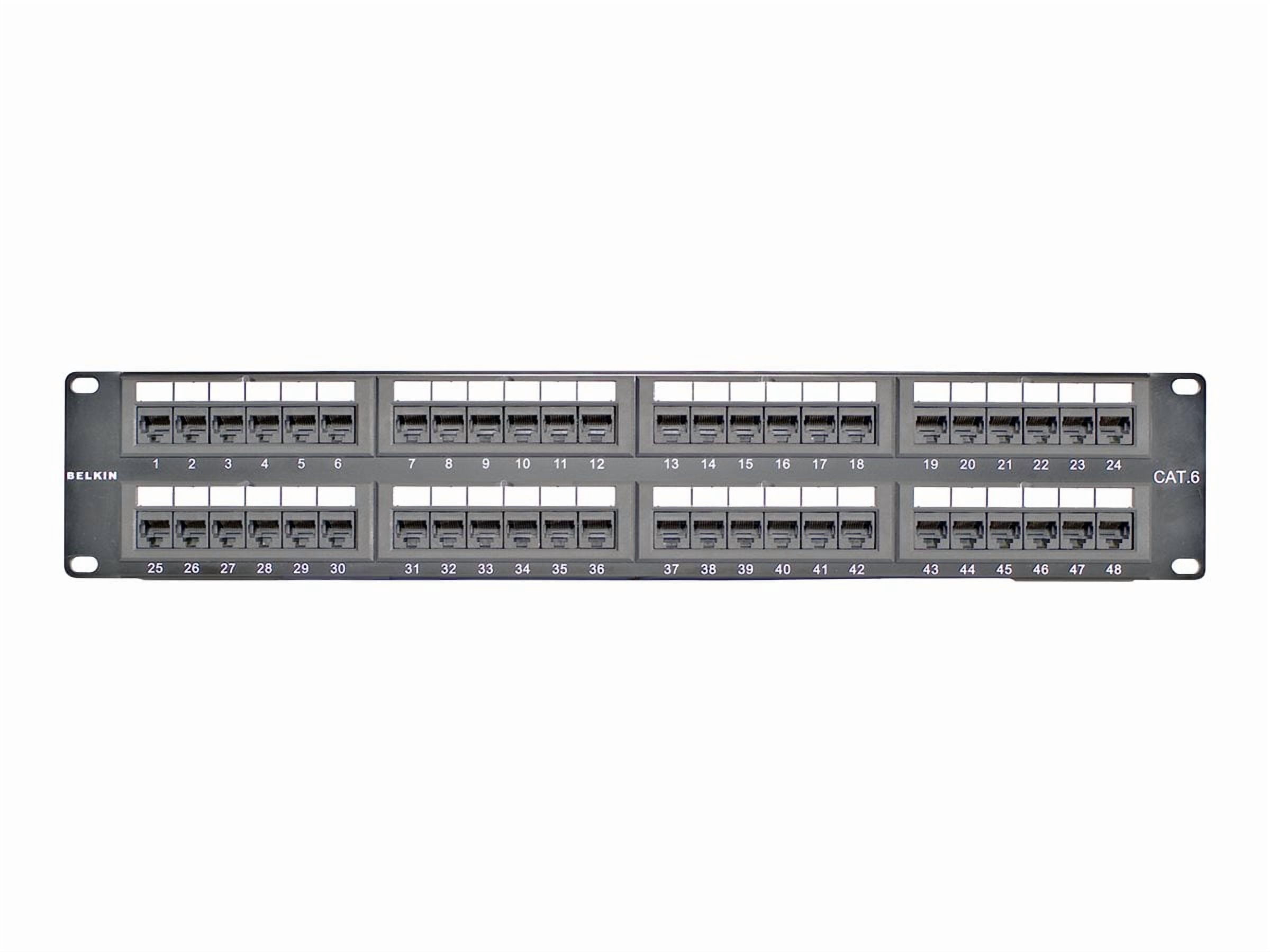 Belkin 48-Ports CAT5e Patch Panel black