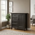 thumbnail image 3 of Simpli Home Amherst Solid Wood 37-inch-Wide Transitional Medium Storage Cabinet in Hickory Brown, 3 of 11