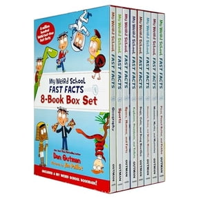 Pre-Owned My Weird School Fast Facts 8 Book Box Set (Geography, Sports, Space Humans and Farts, Explorers Presidents and Toilets, Dogs Cats and Dung Beetles, Dinosaurs Dodos and Woolly Mammoths & More)