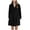 Black2, variant on Womens Robe Casual Pockets Soft Long Sleeve Belt Solid Color Bathrobe Loose Spa Hotel Robes For Pregnancy Maternity Comfortable Loungewear Halloween