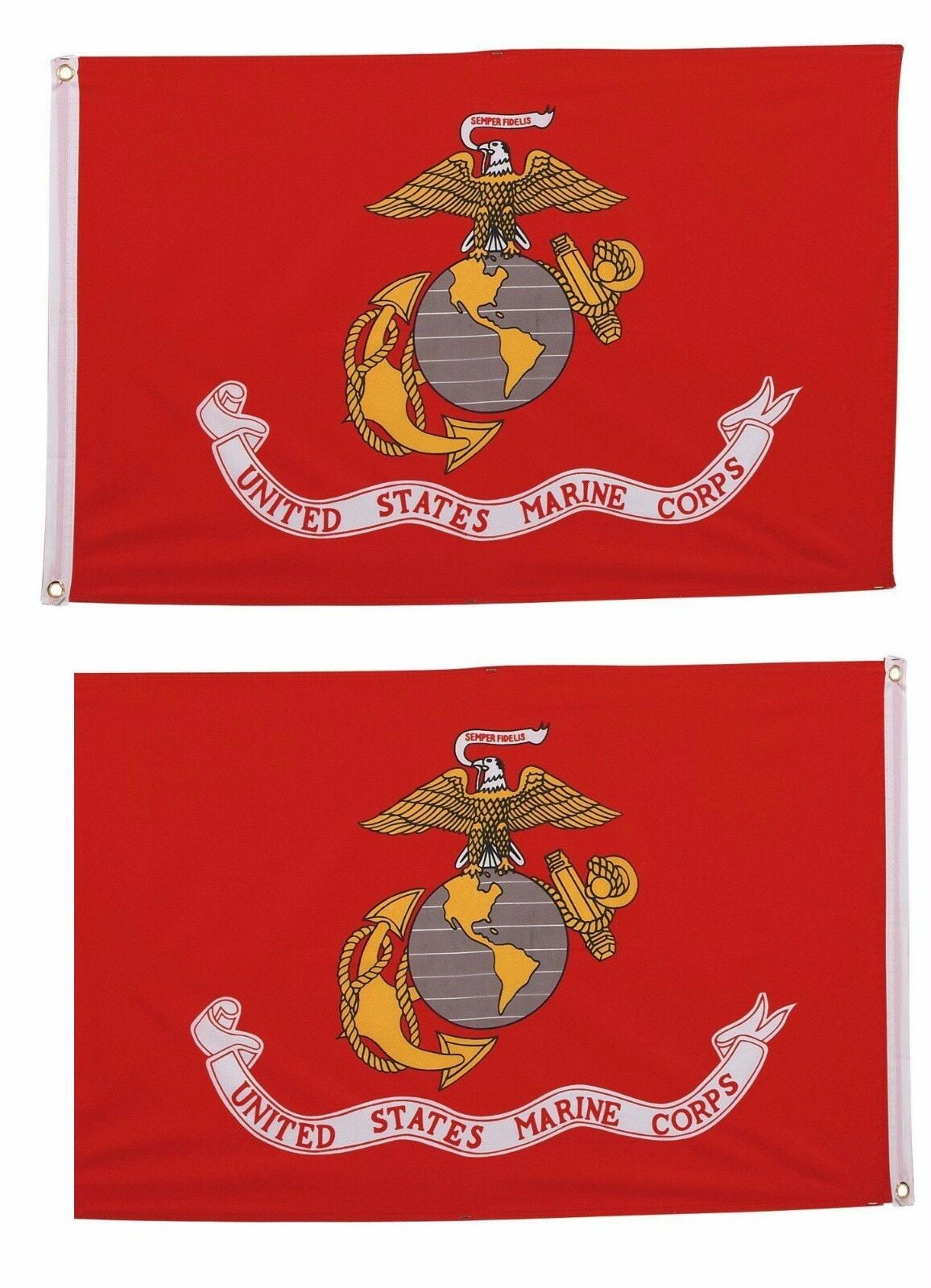 2x3 Marines USMC Marine Corp EGA Double Sided 210D Nylon Flag 2'x3' Gift Set