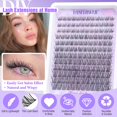 thumbnail image 2 of Kit de racimos de pestañas Lanflower Natural Wispy Waterproof, 144 unidades, 2 of 7