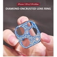 thumbnail image 4 of Southwit 2 Pack Camera Lens Protector Compatible for iPhone 13 Pro/iPhone 13 Pro Max Diamond Crystal Metal Camera Lens Protector 9H Tempered Glass Screen Cover Anti-Explosion Accessories (Blue), 4 of 5