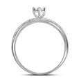 thumbnail image 3 of 10kt White Gold His Hers Round Diamond Solitaire Matching Bridal Wedding Ring Band Set 1/4 Cttw, 3 of 4