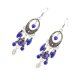 thumbnail image 3 of Pendientes de borlas con de dama Pendientes colgantes con flecos Pendientes de colgantes - Púrpura Fernando Pendientes de borlas de abalorios vintage, 3 of 5