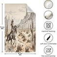 thumbnail image 3 of Dreamtimes Westside Cowboy Kitchen Towels, 18 x 28 Inch Super Soft and Absorbent Dish Cloths for Washing Dishes, 1 PCS Reusable Multi-Purpose Microfiber Hand Towels for Kitchen, 3 of 7