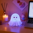 thumbnail image 7 of AZXY Cute Ghost Silicone LED Night Light, 7 Color Changing Rechargeable Lamp, Touch Control Bedside Light for Bedroom Office Desk, Halloween Decorative Gift, 7 of 7