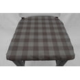 thumbnail image 3 of Buffalo Check Plaid Dining Room Chair Back Covers or Seat Covers by Penny's Needful Things (Both Chair Back & Seat Cover) (19 W x 17 H CHAIR BACK) (Dark Gray), 3 of 4