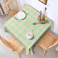 thumbnail image 2 of Colorful Grid Checkered Pattern Square Tablecloth,Waterproof Square Table Cover,Wipeable Spillproof Washable Table Cover for Home Kitchen Party Decor 52"x52"(132x132cm), 2 of 6