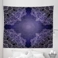 thumbnail image 1 of Purple Mandala Tapestry, Oriental Lacework Mandala with Abstract Floral Motifs, Fabric Wall Hanging Decor for Bedroom Living Room Dorm, 5 Sizes, Purple Grey Pale Mauve, by Ambesonne, 1 of 1