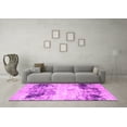 thumbnail image 3 of Ahgly Company Indoor Round Oriental Pink Industrial Area Rugs, 4' Round, 3 of 4