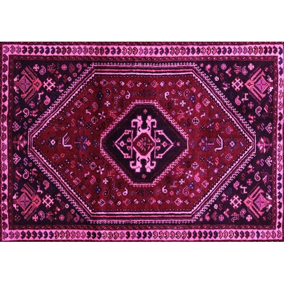 Ahgly Company Indoor Rectangle Persian Pink Traditional Area Rugs, 2' x 3'