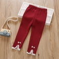 thumbnail image 4 of SYNPOS Toddler Girls Leggings Footless Thick Fleece Lined Skinny Infant Baby Winter Legging 0-4 Years, 4 of 8