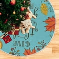 thumbnail image 5 of GZHJMY Thanksgiving Tree Skirt Maple Leaf Xmas Tree Skirt Floor Door Round Mat Decorations for Holiday Party Home Christmas Day Ornaments, 35.4", 5 of 6