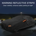 thumbnail image 5 of Unique Bargains Car Cover 210D-PU Oxford Outdoor Full Car Cover All Weather Waterproof Windproof Sun Protection with Driver Door Zipper Black for Genesis G90 Sedan, 5 of 7
