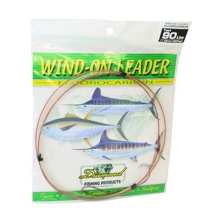 UPC: 6956992900177 | Diamond Fluorocarbon Wind-On Leaders 90Lb Clear 25 90017