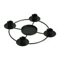 thumbnail image 3 of Anillo de corona de Adviento para velas de ciruelo, adorno de escritorio, sencillo y elegante, decorativo. Negro, 3 of 9