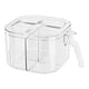 thumbnail image 2 of Caja de condimentos con tapa, bote de cocina, recipientes para condimentos transparentes a prueba de polvo, tarro de especias con asa para cafeterías,, 2 of 8