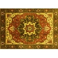 thumbnail image 1 of Ahgly Company Machine Washable Indoor Rectangle Oriental Yellow Industrial Area Rugs, 3' x 5', 1 of 4