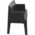 thumbnail image 3 of Compamia Box Resin Outdoor Bench - Multiple Colors Available, 3 of 4
