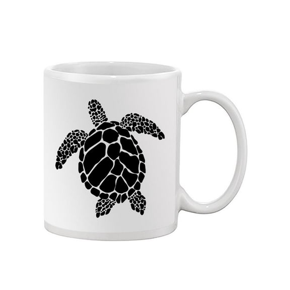 Sea Turtle Bold Line Art  Mug - Image by Shutterstock,
