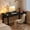 black, variant on Modern Desk Computer Table Simple Style Office Writing Desk Industrial Office Table, Sturdy PC Laptop Table for Home Office