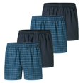 thumbnail image 1 of SCHIESSER Calzoncillos bóxer tejidos para hombre, pack de 4 - tela tejida, pantalón, algodón Azul oscuro/gasolina XL (X-Large), 1 of 4
