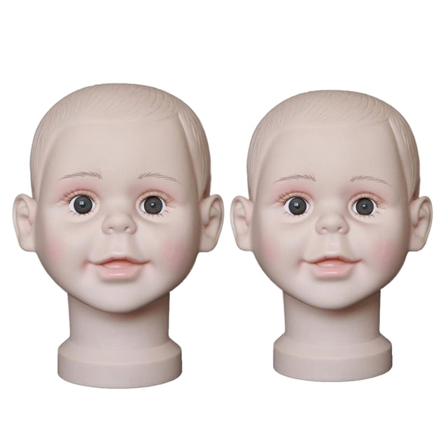 Soporte de cabeza de Maniquí Yuyangstore PVC 2 Paquetes
