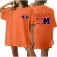 thumbnail image 1 of Birdeem T-Shirt de Baseball pour Femmes Imprimé devant et derrière Col Rond Manches Courtes, 1 of 12