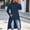 Navy women hooded sweatshirt oversized a1, variant on Women Hooded Asymmetric Curved Hem Drop Shoulder Pullover Tops Fall Winter Casual Loose Fit Long Sleeve Oversized Sweatshirt Cozy Outerwear, Black 2XL