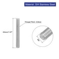 thumbnail image 2 of Uxcell 8Pack M5 x 40mm 0.8mm Pitch 304 Stainless Steel Fully Threaded Rod Bar Studs, 2 of 6