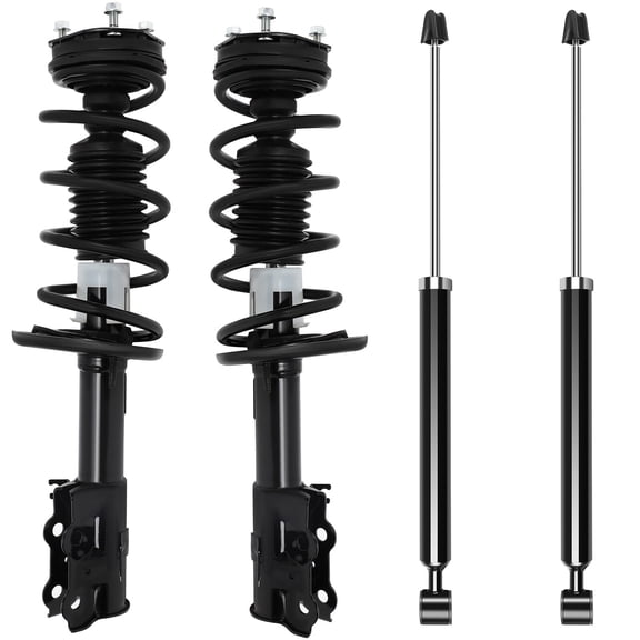 ECCPP Complete Struts Spring Assembly Front and Rear Struts Shock Coil Spring Fit for 2010-2013 for Ford Fiesta - 172525 348018 5630