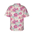 thumbnail image 3 of Picia Purple Watercolor Flowers Gentle Cotton Regular Fit Short Sleeve Casual Hawaiian Shirt for Men-X-Large, 3 of 9