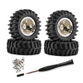 thumbnail image 3 of Xuanheng 4 Pcs Roues et Pneus de Voiture RC 1/30 Pcs de Rechange Portables Remplacement pour SCX30 Bronze, 3 of 8