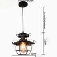 thumbnail image 5 of Farmhouse Ceiling Light Fixture Rustic Industrial Iron Cage Hanging Pendant Lamp, 5 of 19