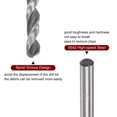 thumbnail image 4 of Uxcell 2pack 6542 High speed Steel 3.5mm Twist Drill Bit, 160mm Length Extended Shank Black Oxide Ground Drill Bit, 4 of 5