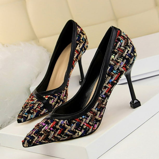 MAIF Korean Fashion Women Night Club High Heels Shoes Elegant