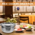 thumbnail image 4 of BRIGHTFUFU Non Stick Stainless Steel Rice Cooker Inner Pot for Efficient Heat Transfer, 4 of 8