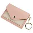 thumbnail image 1 of KAKOWELY Tarjetero de cuero para mujer, monedero pequeño, llavero, monedero para cambio, 1 of 4