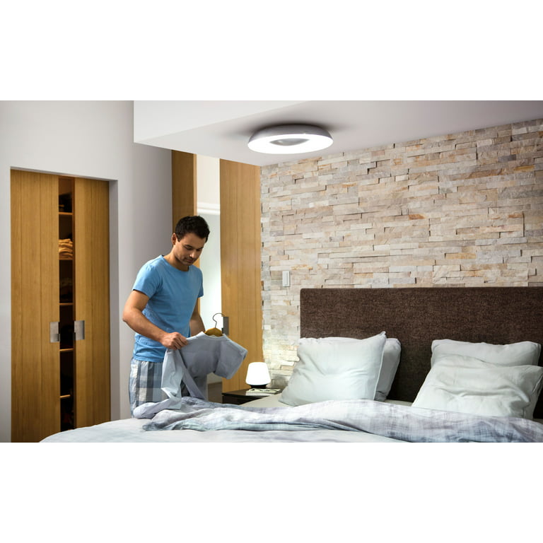 hund ustabil Åbent Philips Hue White Ambiance Wi-Fi Connected Smart Being Flush Mount Ceiling  Light, Hub Required - Walmart.com