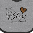 thumbnail image 4 of Inktastic Well Bless Your Heart with Leopard Print Boys or Girls Baby Bib, 4 of 4